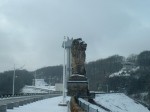 De leeuw en de toren aan de Barrage de la Gileppe.